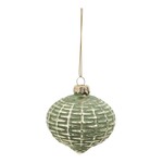 Accents De Ville Green & Gold Glass Onion Ornament