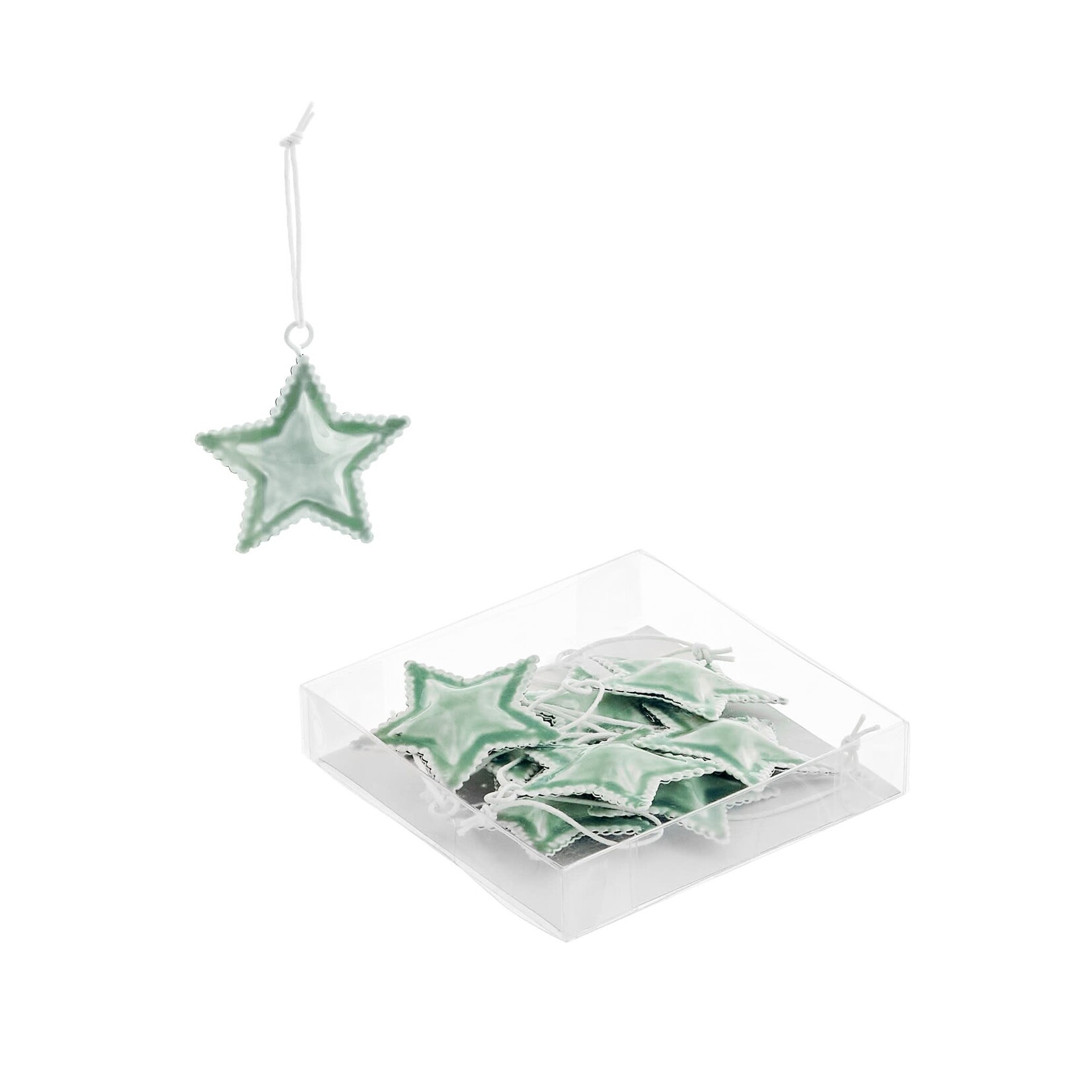 Accents De Ville Metal Green Star Ornament