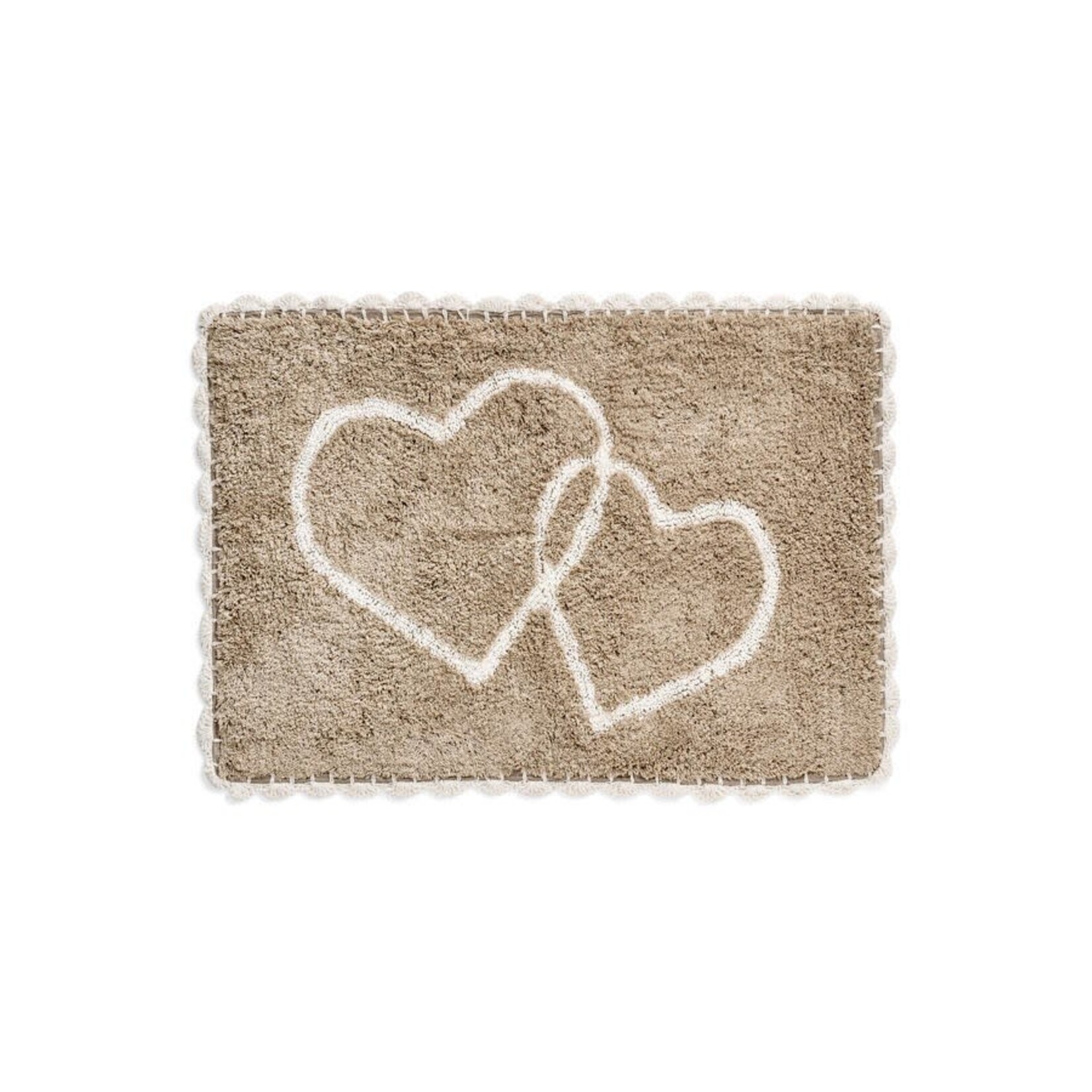 Accents De Ville Crochet Heart Bathmat