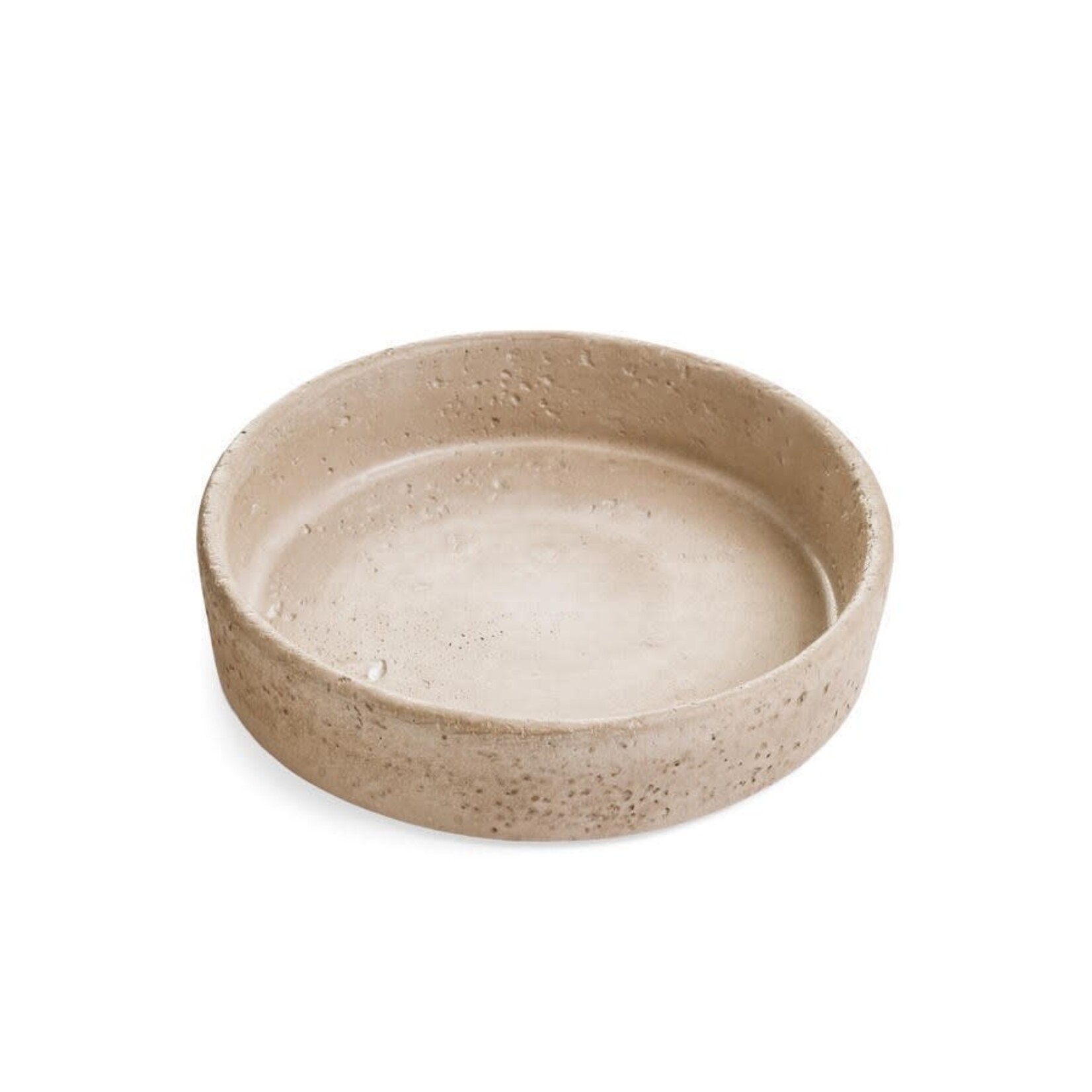 Accents De Ville Cement Travertine Round Tray