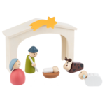 Wooden Nativity Scene