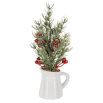 Holiday Tree In Milk Vase