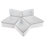 White Enamel Star Tray