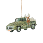 Camo Hunting Truck Ornament