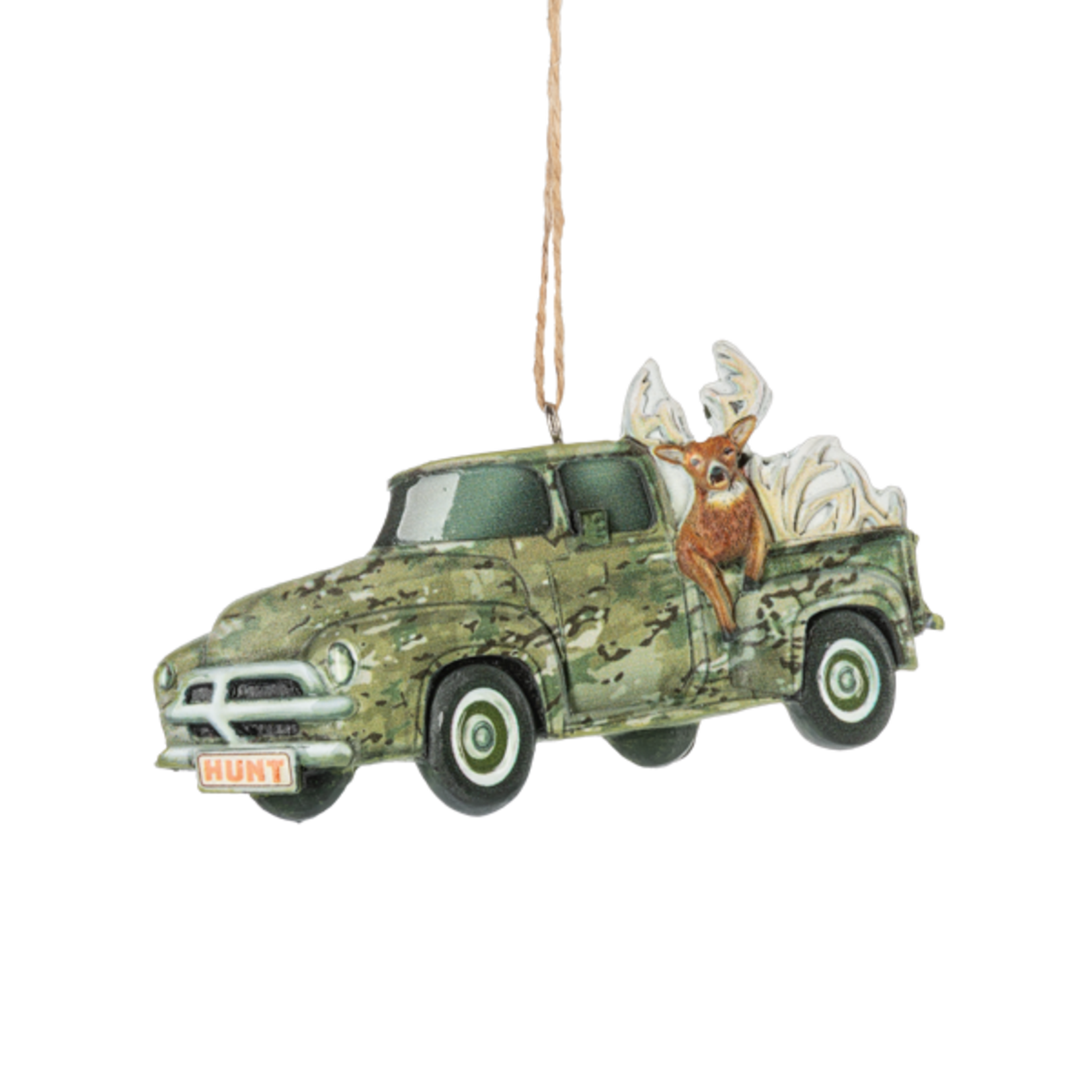 Camo Hunting Truck Ornament