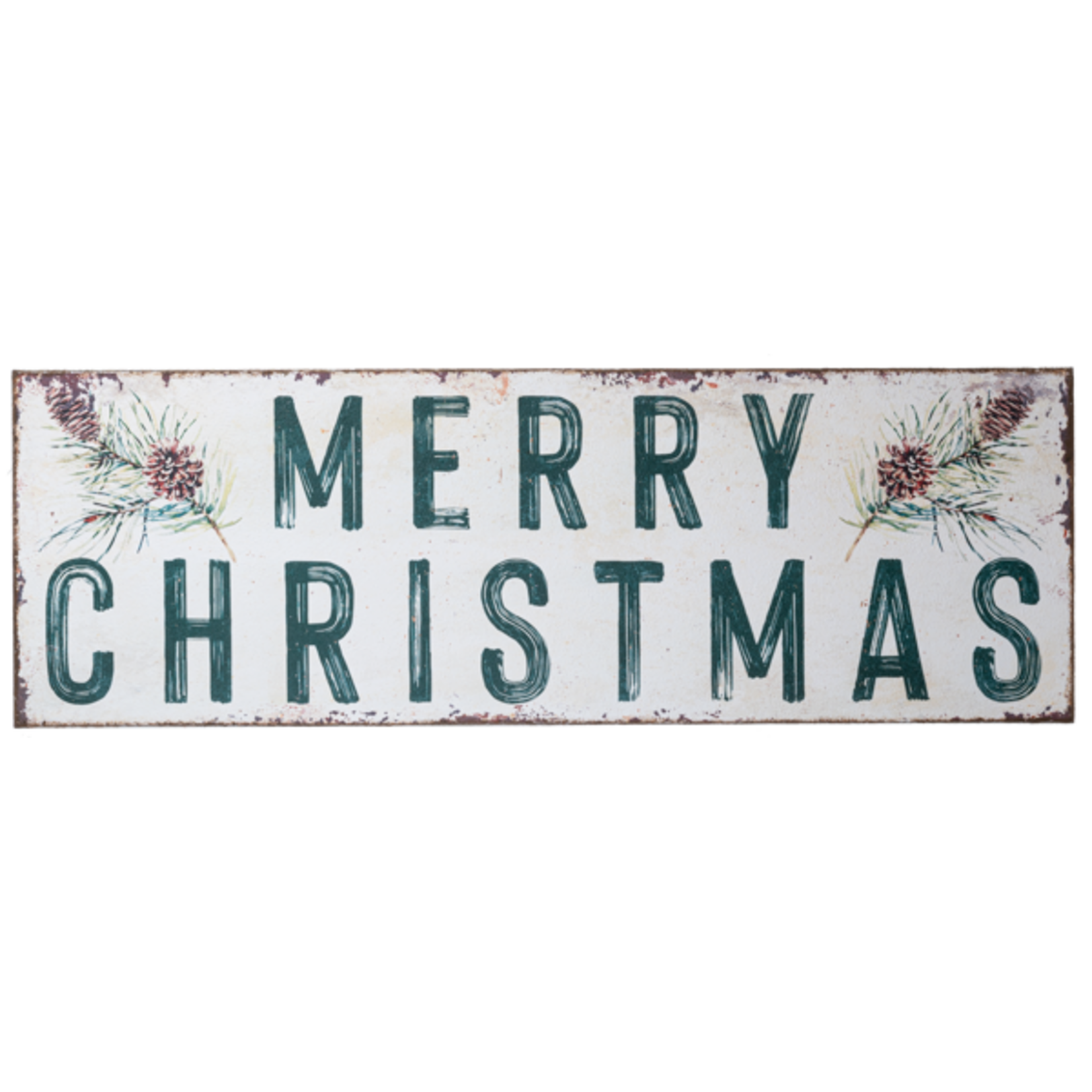 Merry Christmas W/Pine Wall Decor