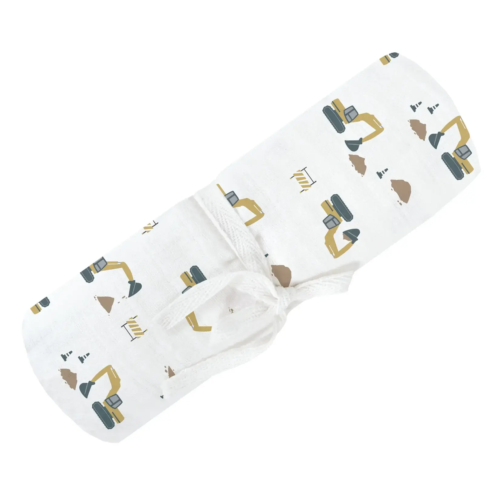 Cotton Muslin Swaddle - Excavators