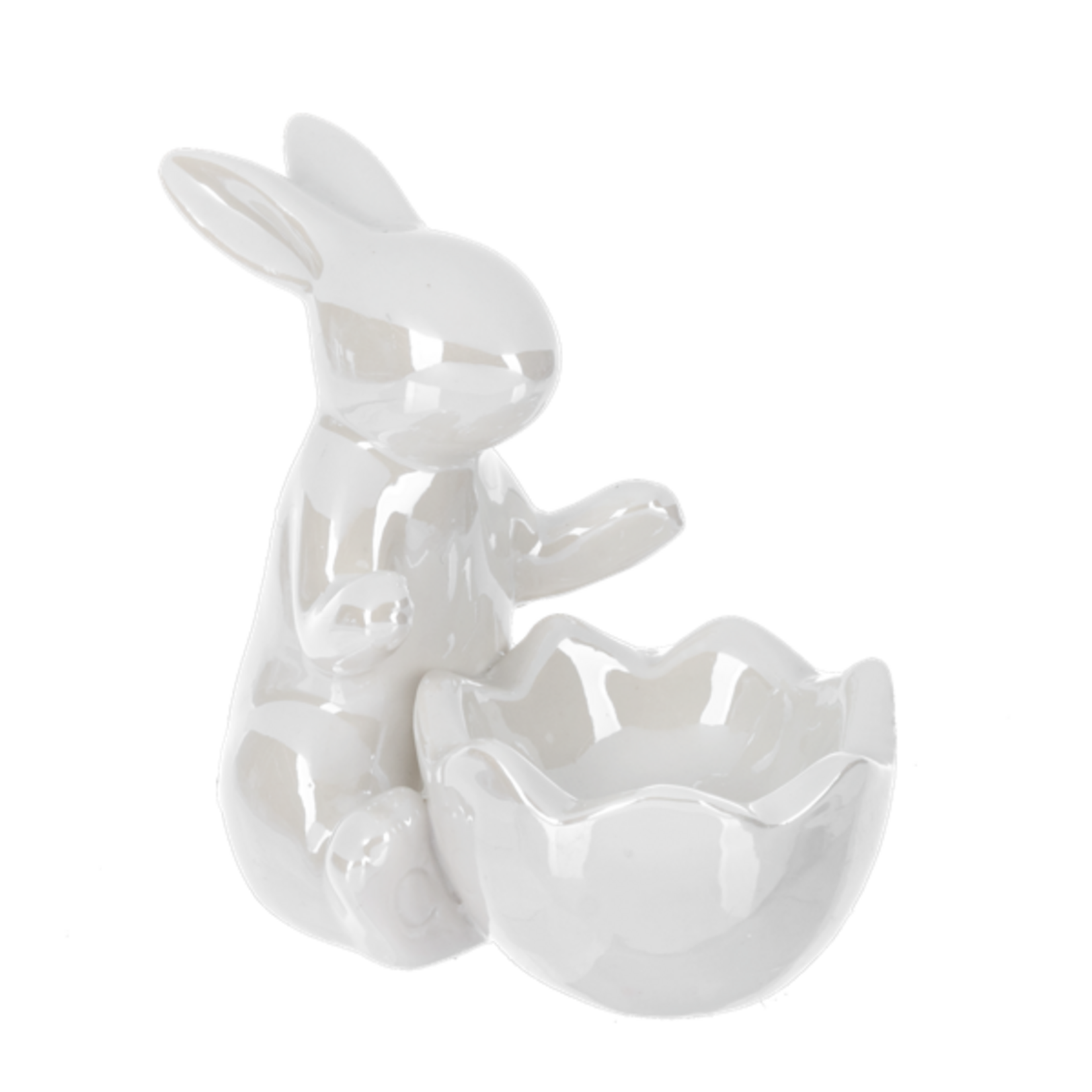 G - Luster Finish Egg Rabbit Holder - 3 3/4"H