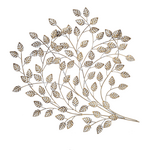 Whitewashed Gold Layered Leaf Wall Decor