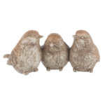 Three Bird Cluster Figurine