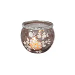 Grey Flower Tealight Holder