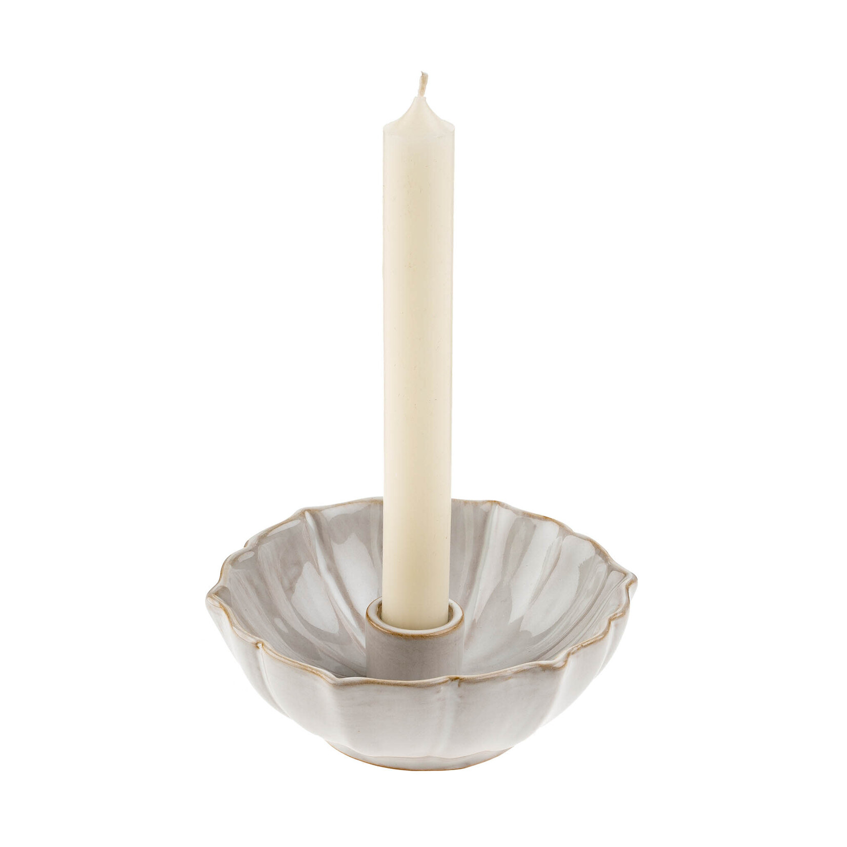 Lotus Candleholder - White