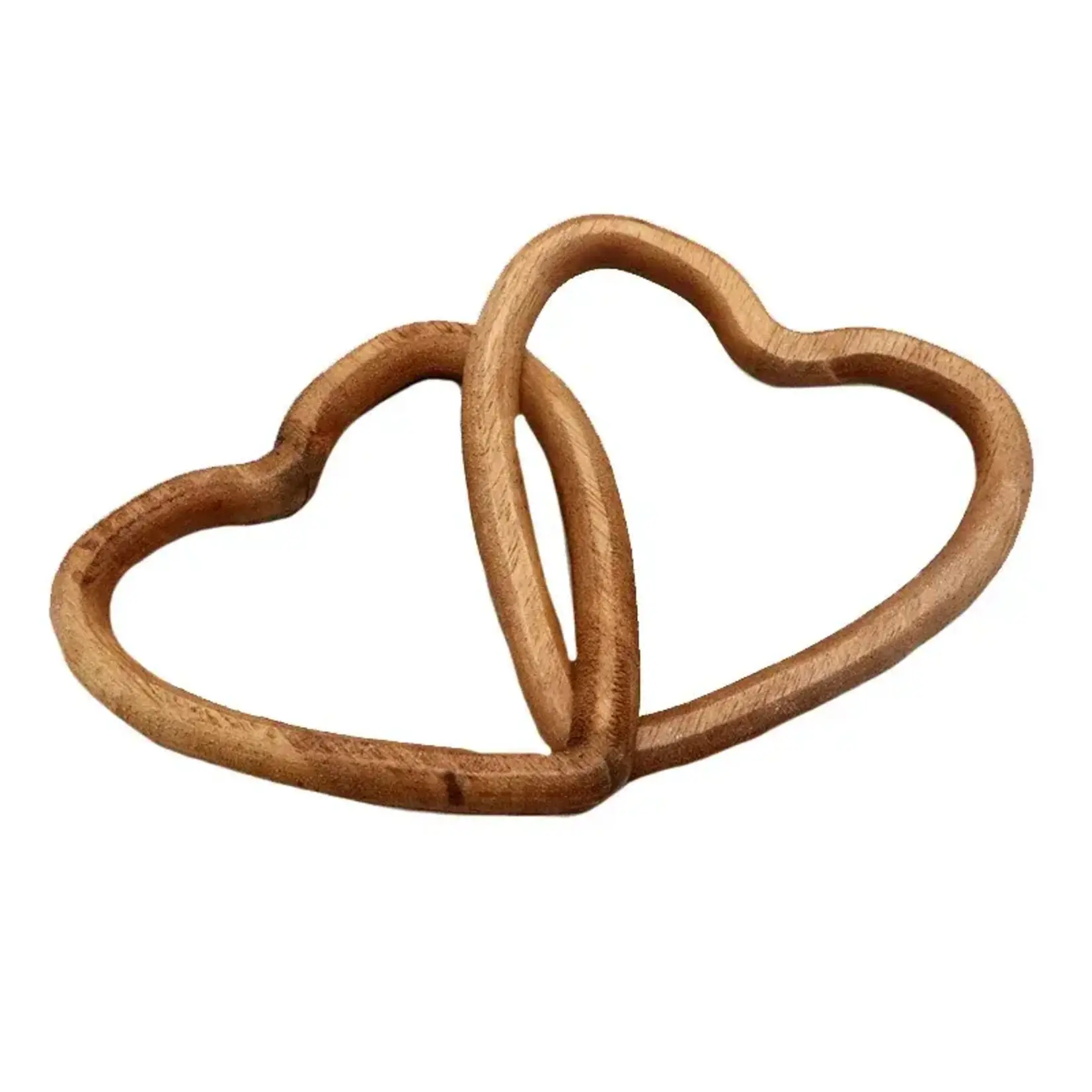 2 Linked Heart Decor