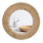 Round Bamboo Mirror