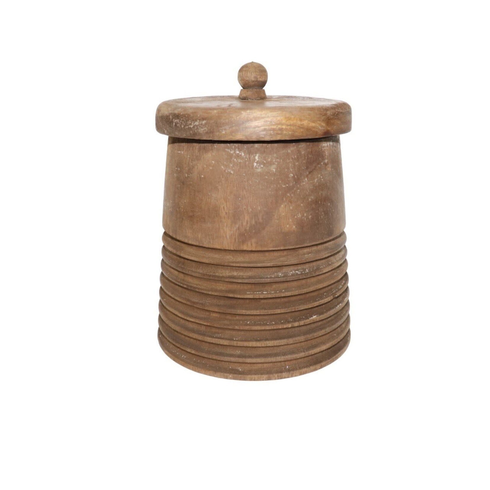Wooden Jar With Lid
