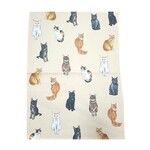 Multi Cats Tea Towel