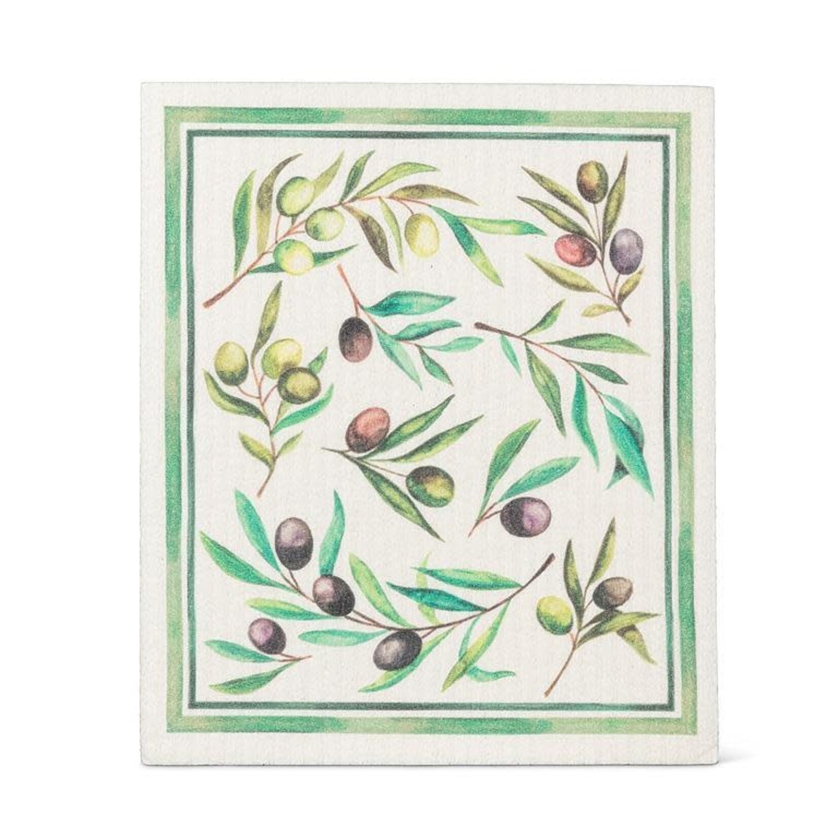 Olives & Leaves Dishcloth