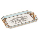 A - Rectangle Tray W/Bow Detail - 10.5"L