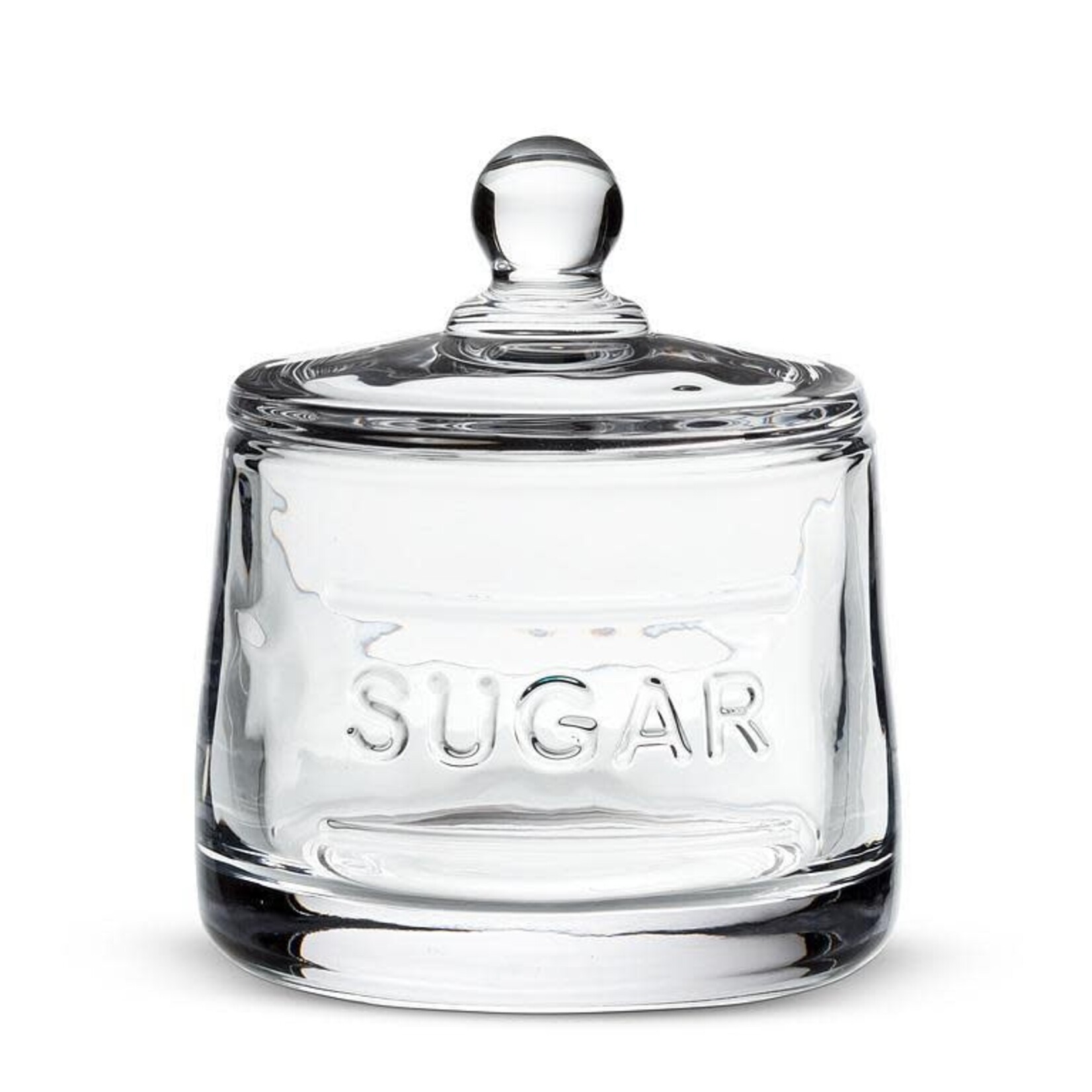 A - Classic Text Sugar Pot - 4"H
