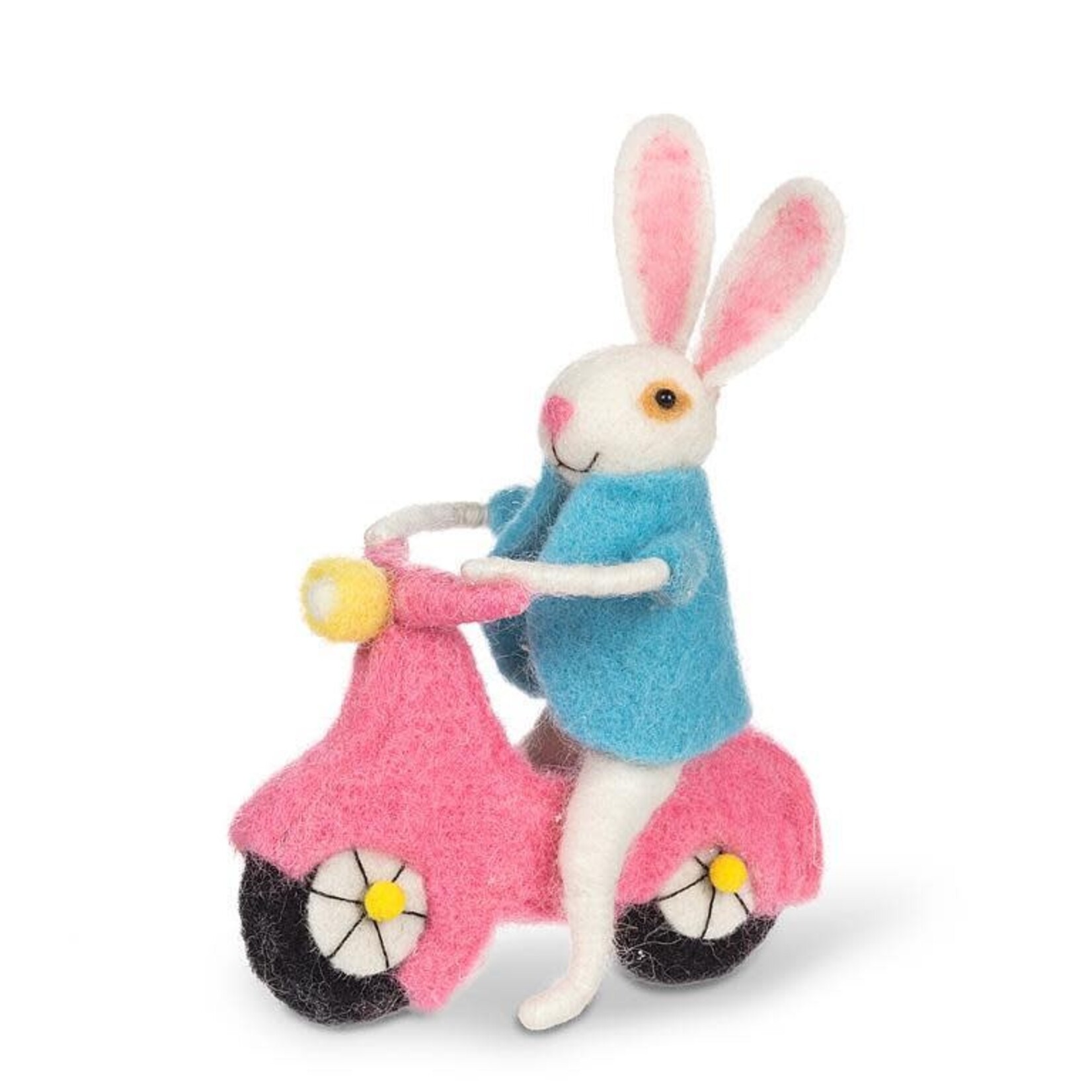 Bunny On Pink Vespa