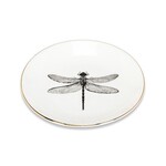 A - Dragonfly Trinket Holder W/Gold Rim - 5"