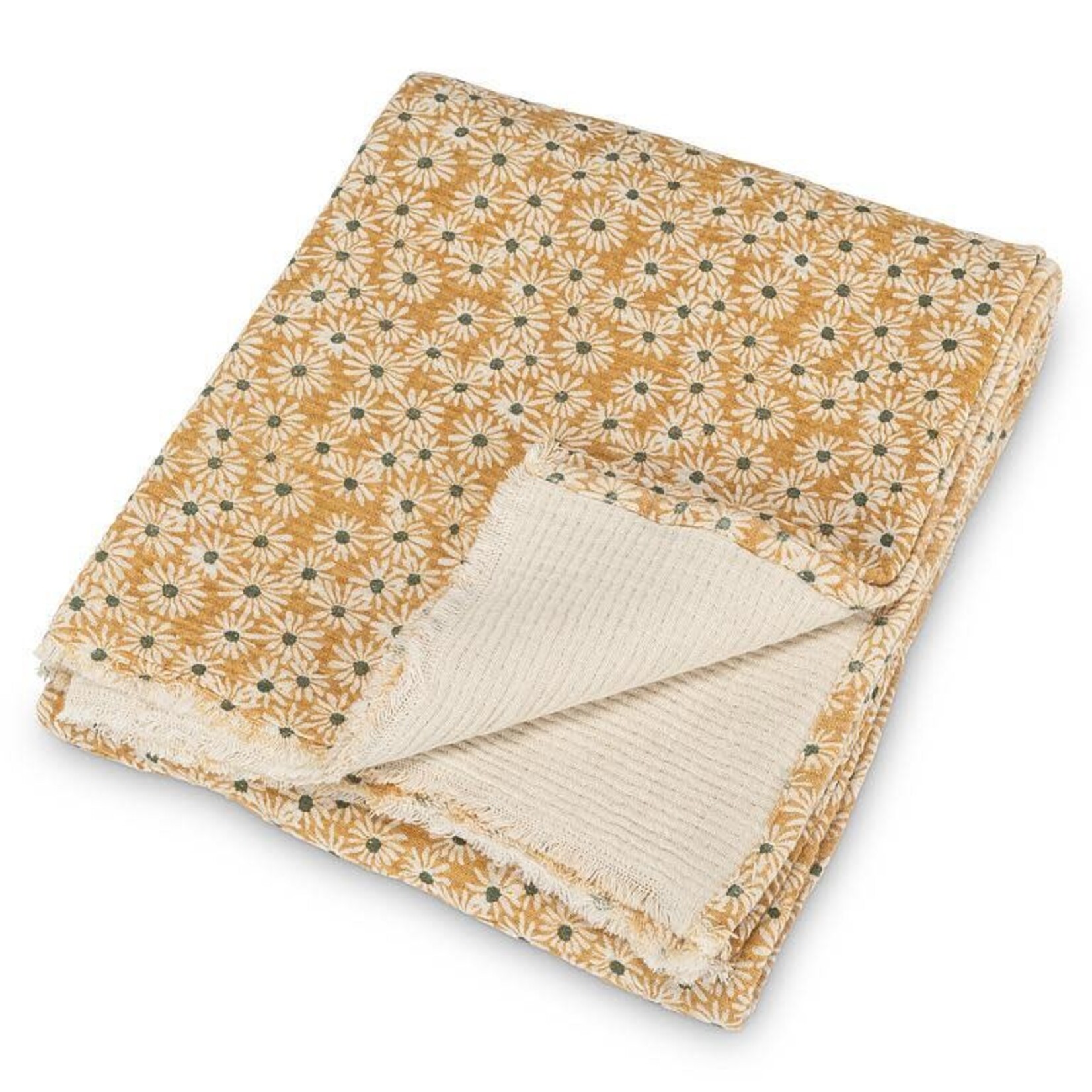 A - Yellow Daisy Throw - 50X60"L