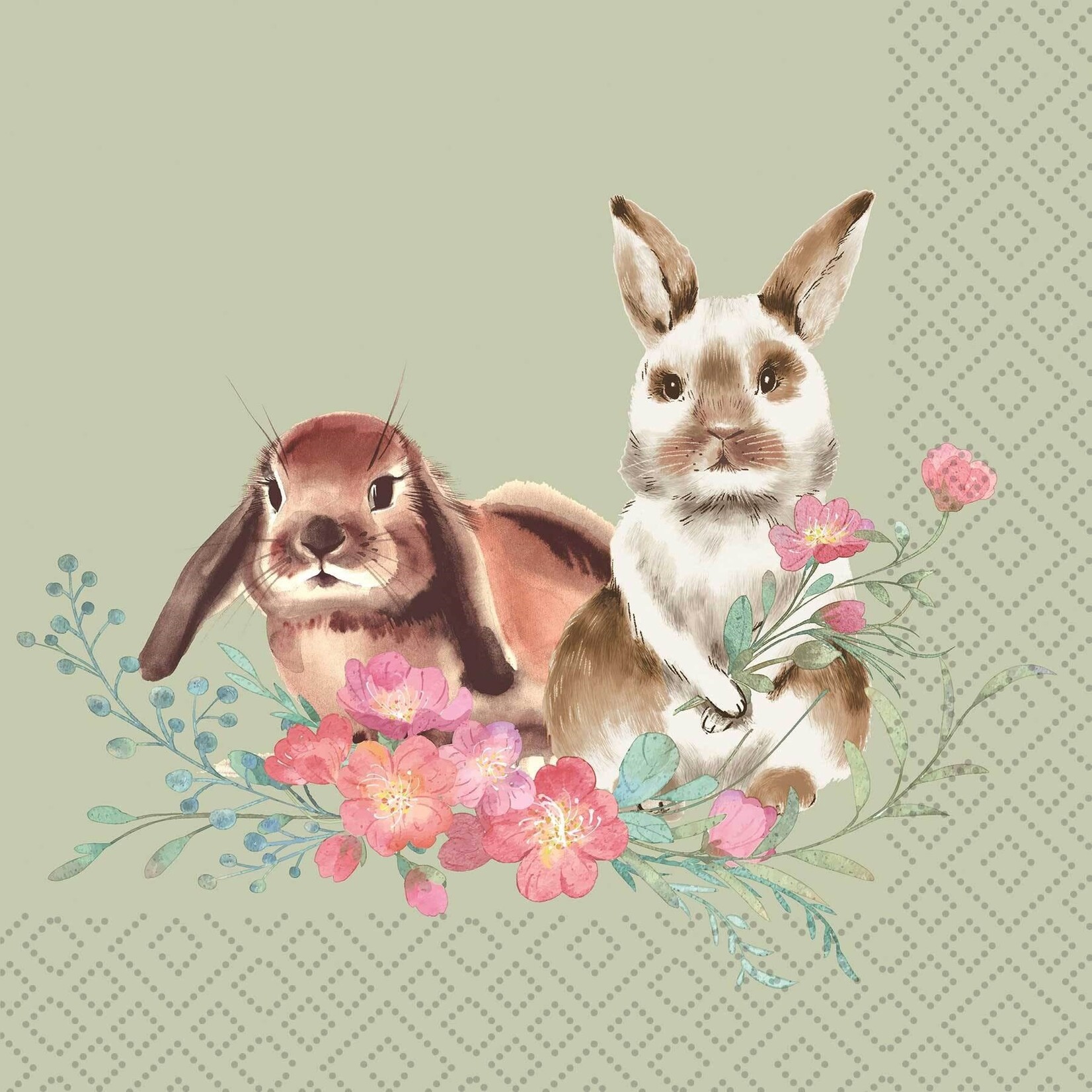 Misty Easter - Luncheon Napkin