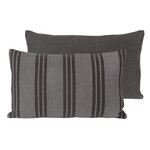 C - Navy Stripe Pillow - 12X20"