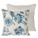 Blue Floral Pillow