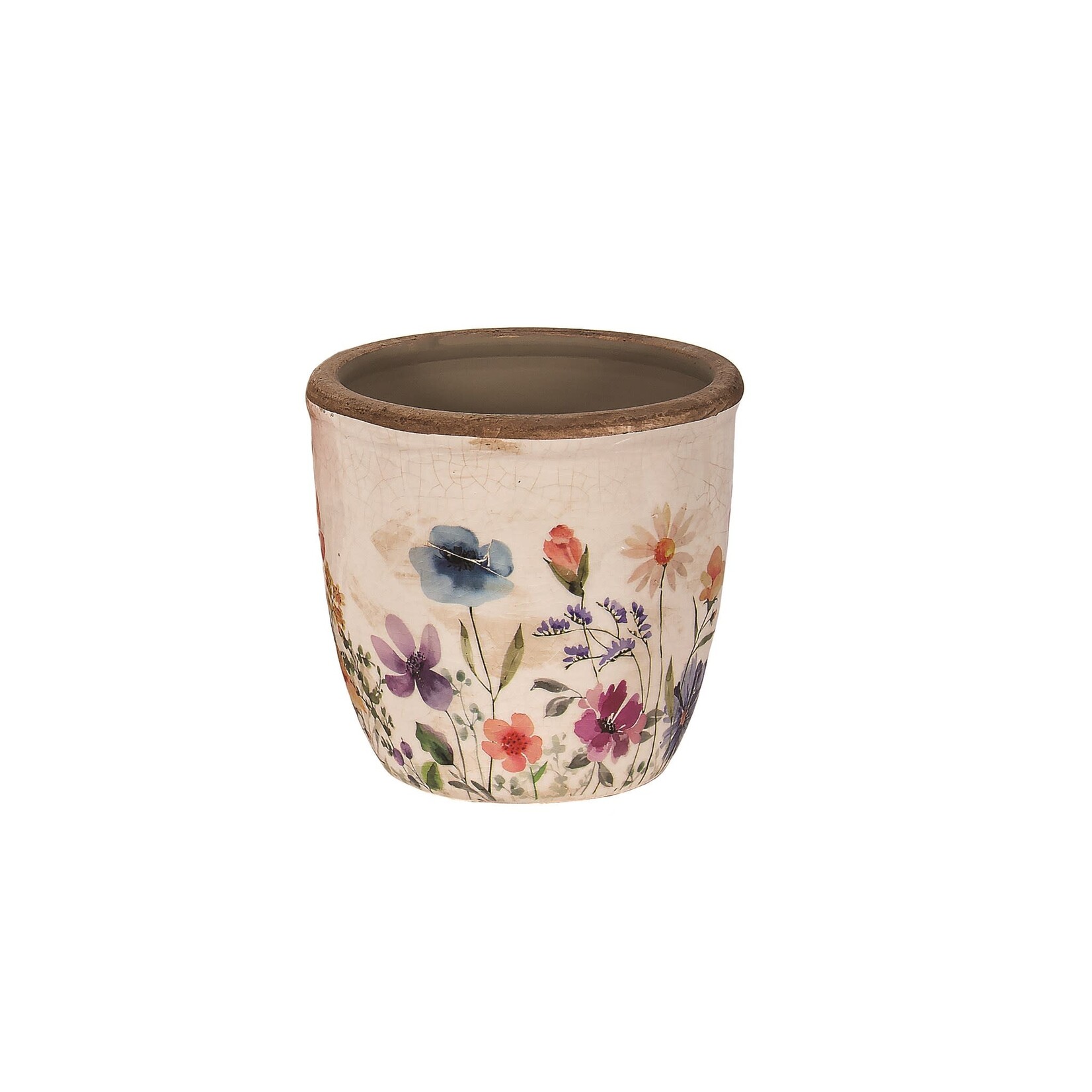 Watercolour Decal Flower Pot