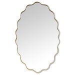 Scallop Edge Oval Mirror