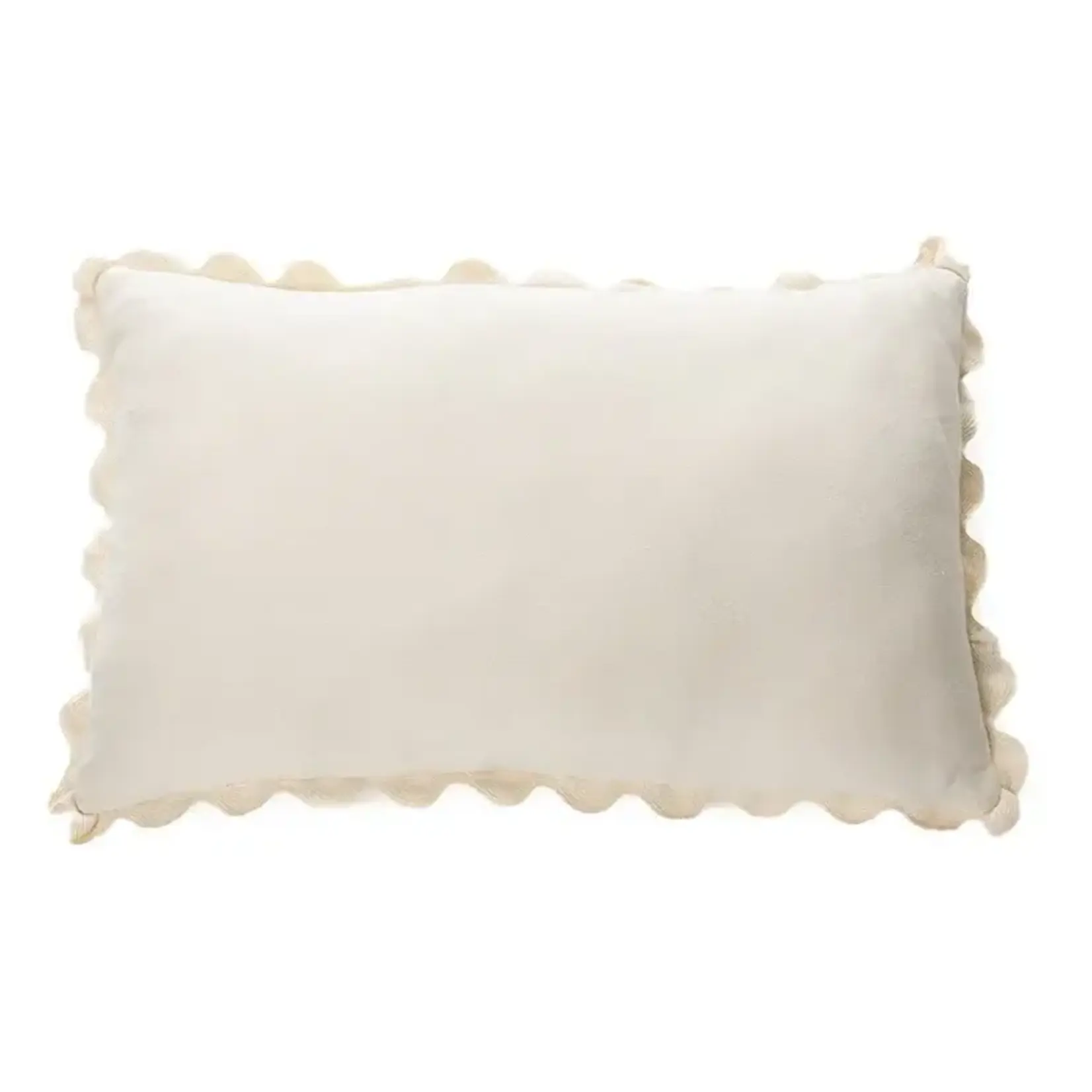 B - Ivory Cream Cushion - 12X20"