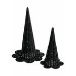 Accents De Ville ADV - Black Rattan Witch Hat - 6.5X11"