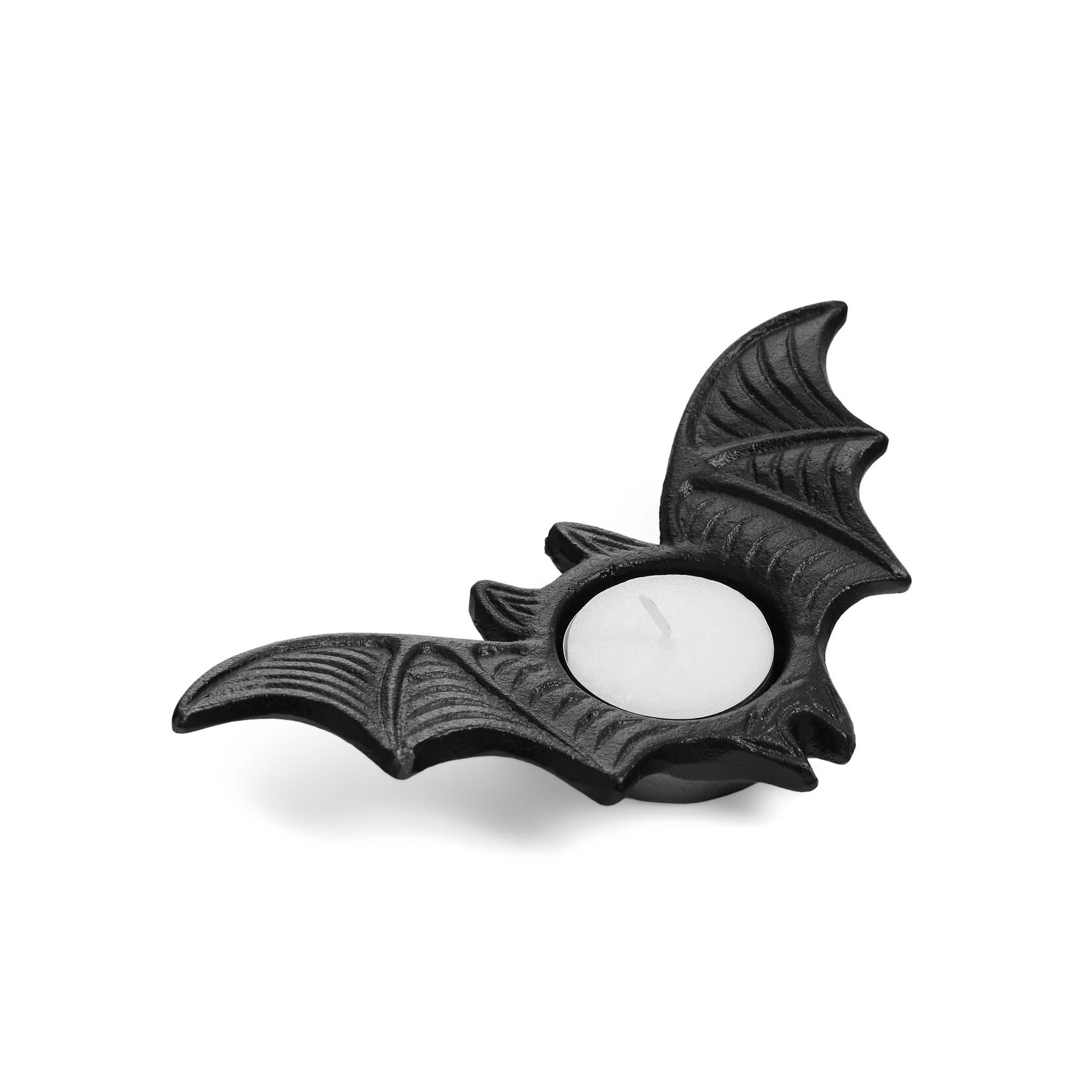 Accents De Ville Cast Iron Bat Candle Holder
