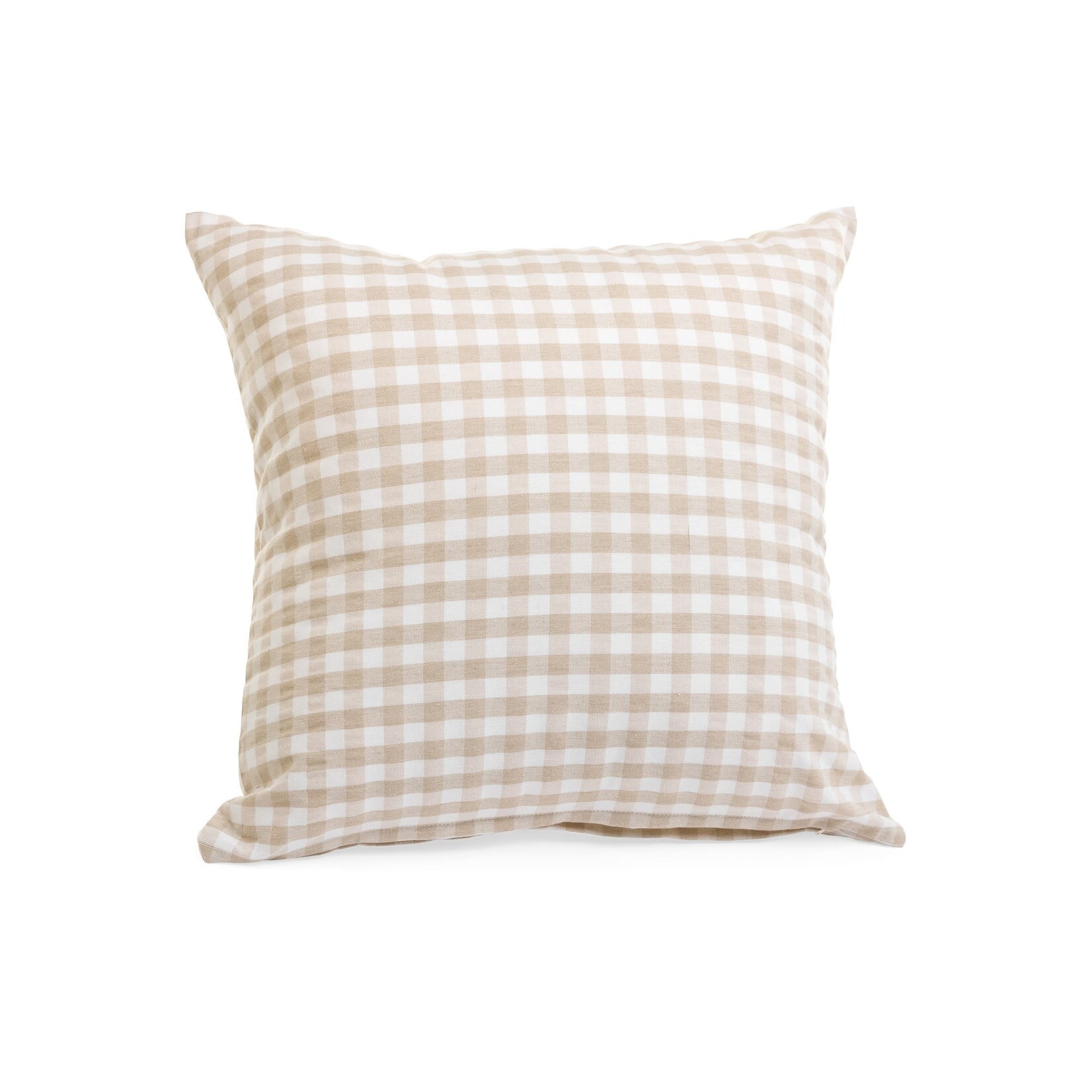 Accents De Ville ADV - White Gingham Cotton Cushion - 20"