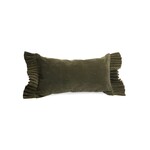 Accents De Ville ADV - Dark Olive Velvet Cushion - 12X22"