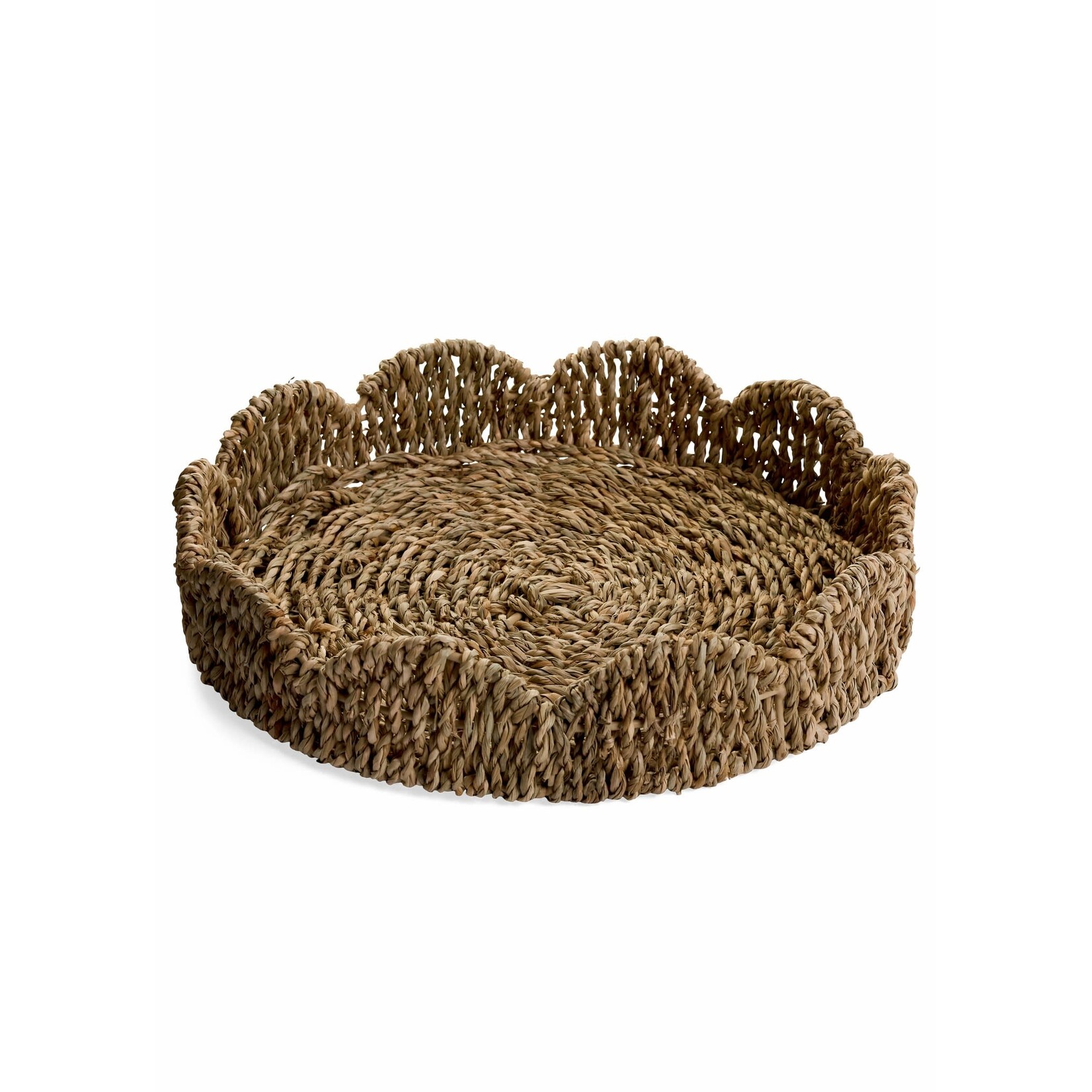 Accents De Ville ADV - Seagrass Round Tray - 11.5 X 2.5"