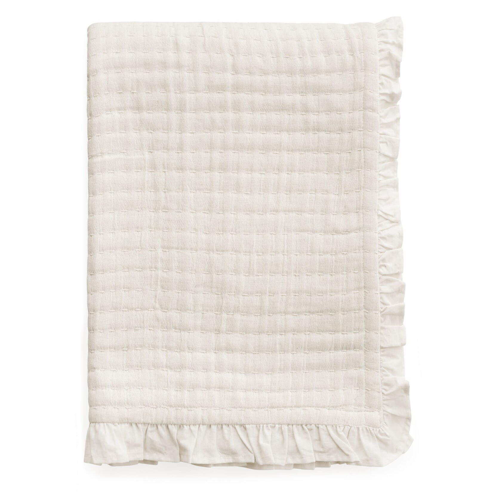 Accents De Ville ADV - Off White Gauz Cotton Throw - 50X60"