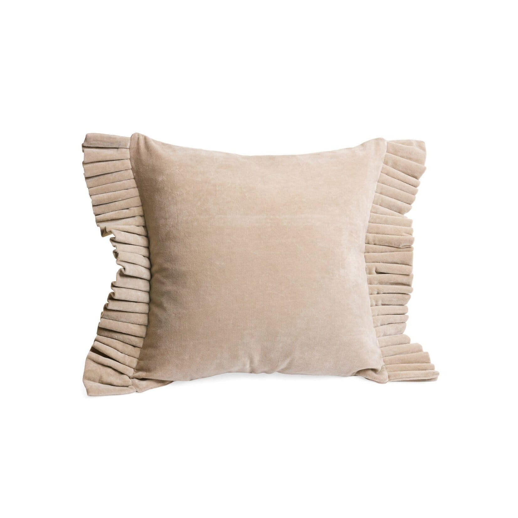 Accents De Ville Beige Velvet Cushion