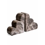 Accents De Ville Marble Look Brown Bookends
