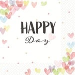 OCD - Hearts Happy - Luncheon Napkin