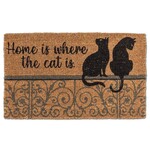 Home Is Where The Cat Is Doormat