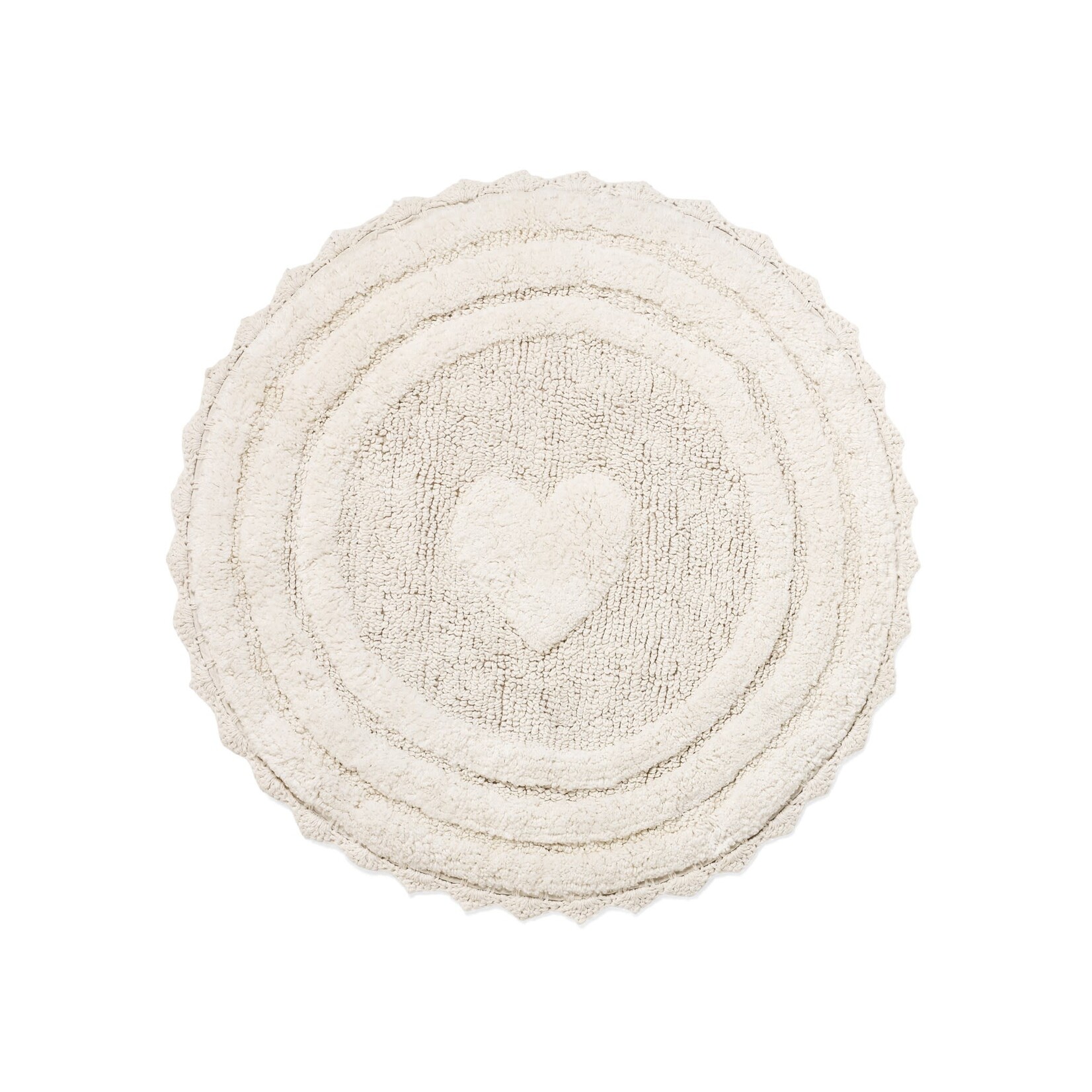 Accents De Ville Tufted Cotton Round Bathmat