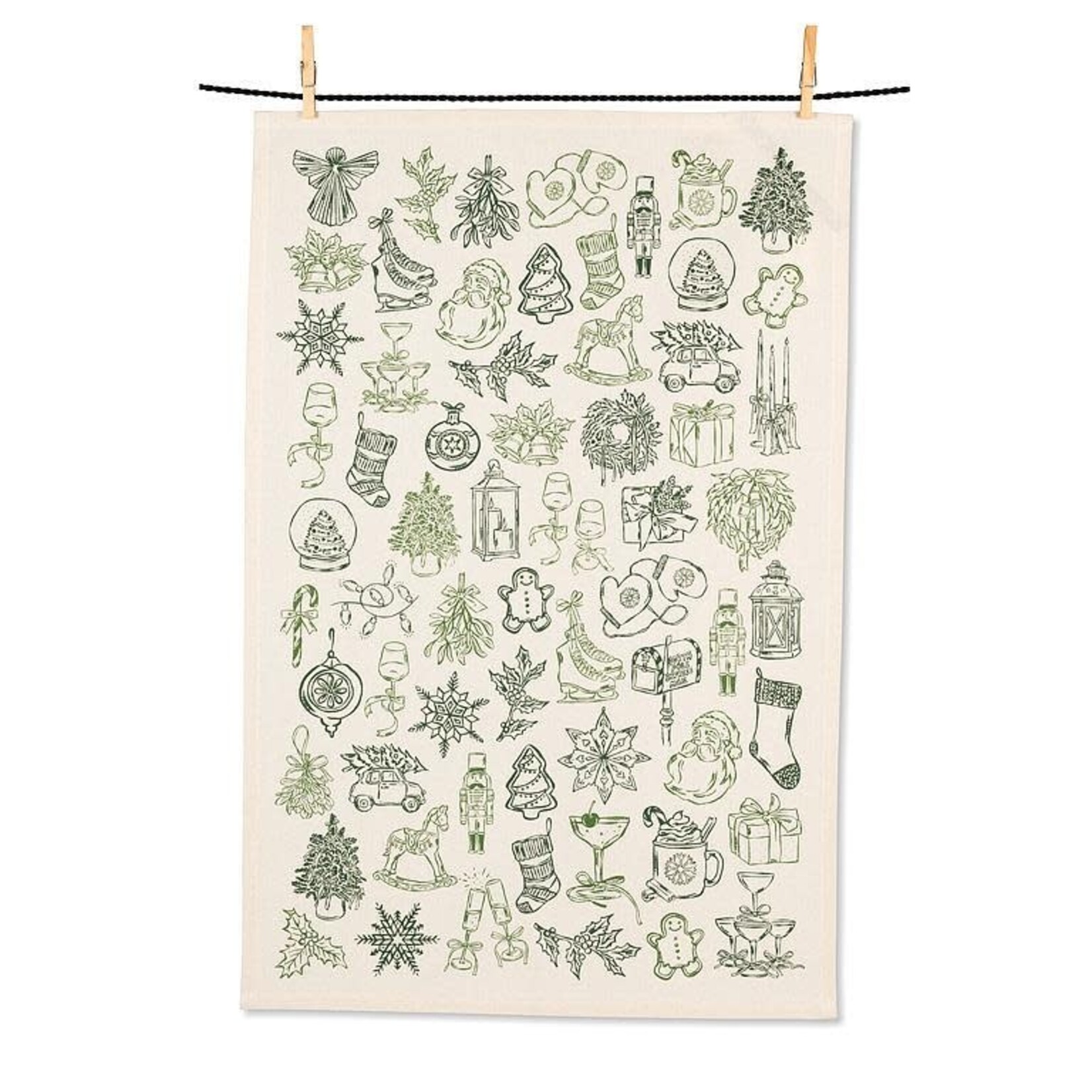 A - Christmas Icons Towel