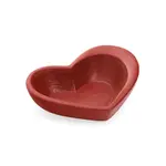 Accents De Ville ADV - Red Heart Shaped Bowl - 9.5 X 7.5"