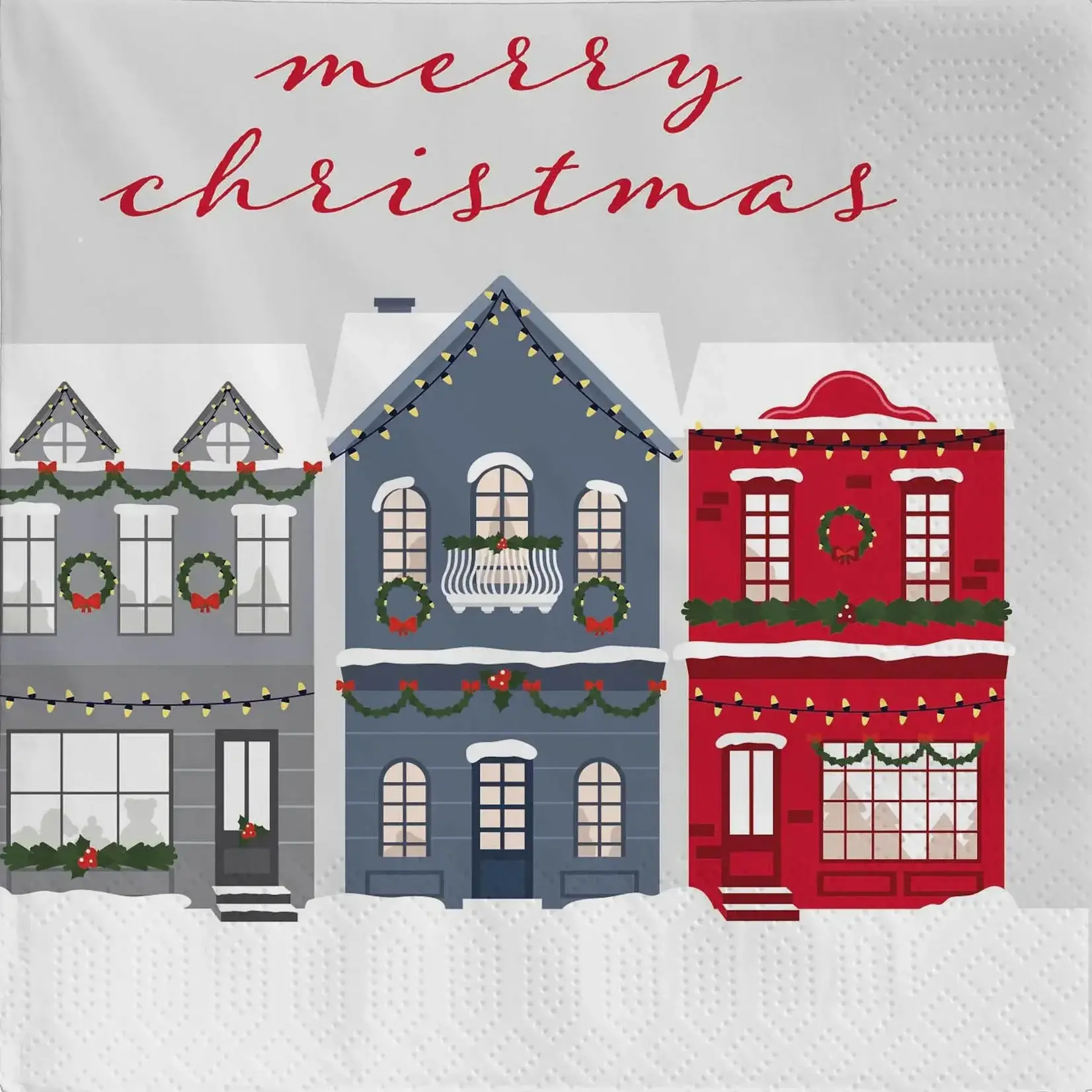 Christmas In Town - Cocktail Napkin
