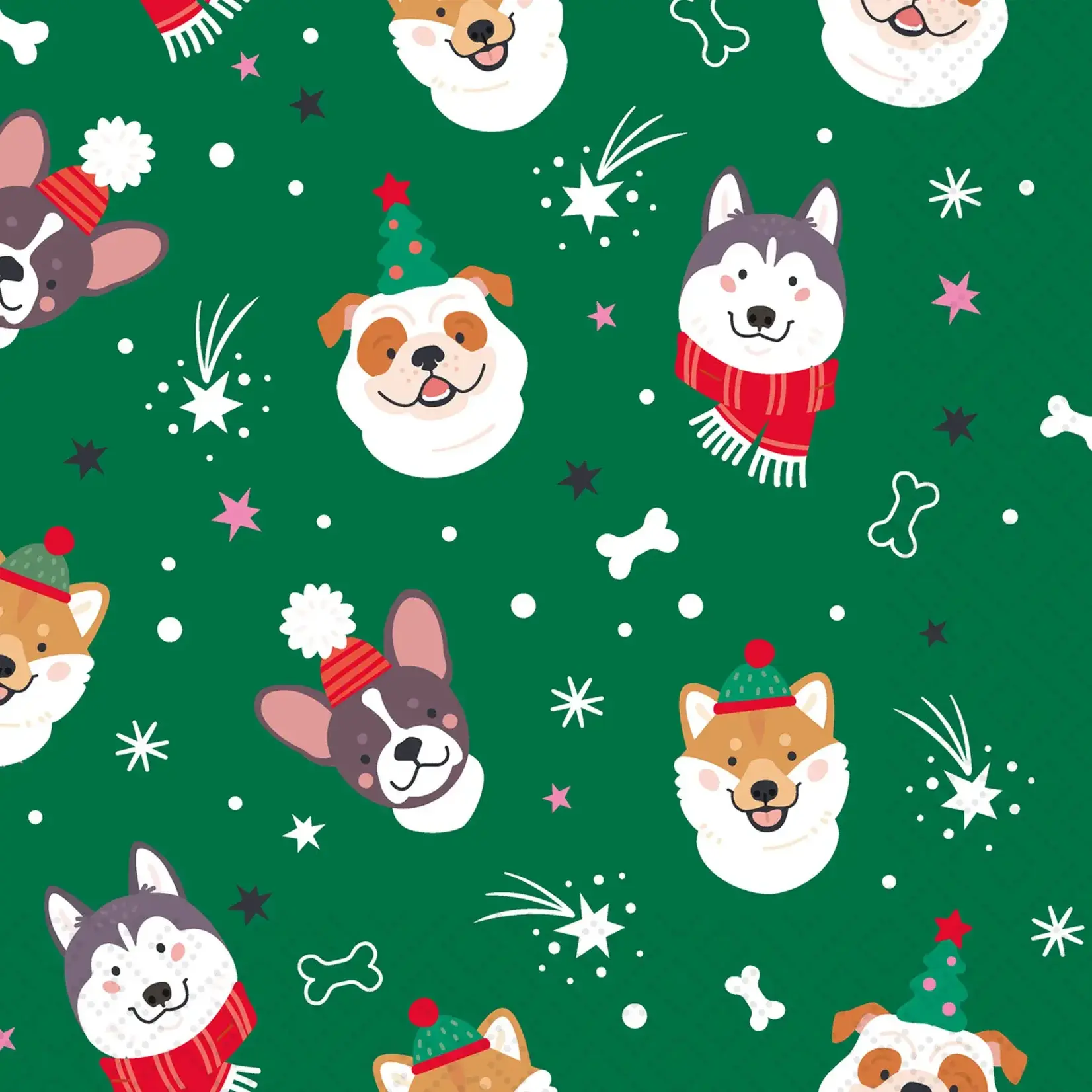 Merry Paws - Luncheon Napkin