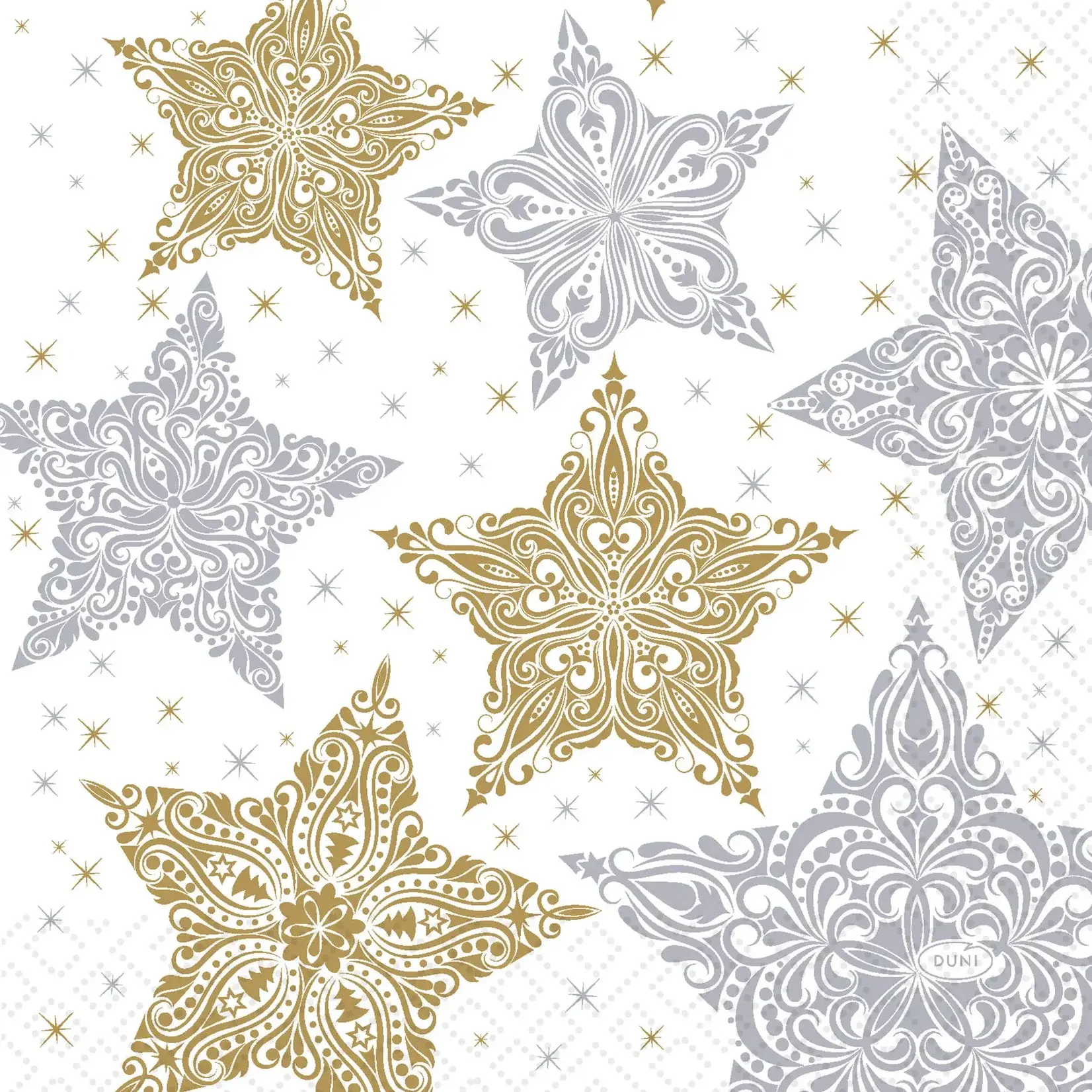Snowstars White - Duni Luncheon Napkin