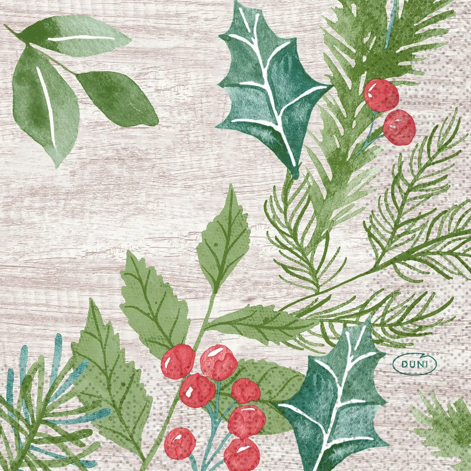 Winter Greenery - Duni Cocktail Napkin