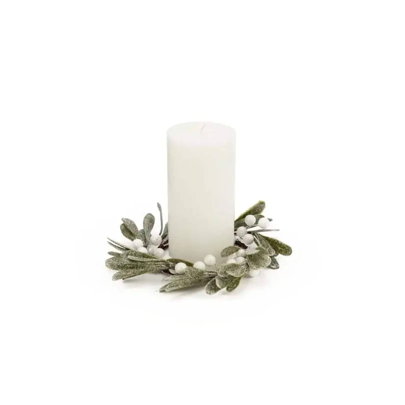 Accents De Ville ADV - Berry Leaf Candle Ring - 3.5"